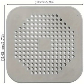 Resim Gaojunshop01 Gri Tekli Mutfak Banyo Lavabo Duş Külodu Tıkanıklık Önleyici Saç Tutucu 
