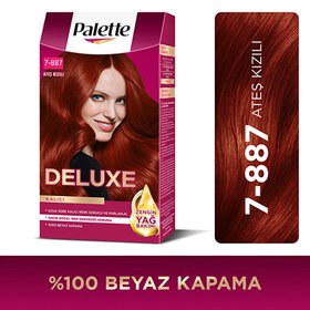 Resim Palette Deluxe Yoğun Renkler Saç Boyası 7-887 Ateş Kızılı - Gratis 