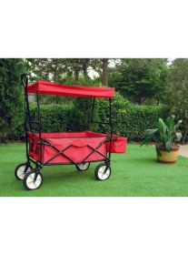 Resim Bahçem Katlanabilir 4 Tekerlekli Bahçe Arabası Deluxe 