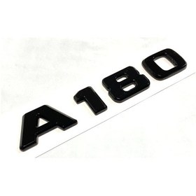 Resim Benz A180 Piano Black Bagaj Yazısı 3m 3d Abs 