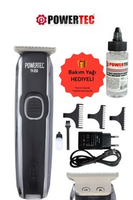 Resim Powertec TR-858 USB Type-C Şarjlı Saç Sakal Ense Vücut Tıraş Makinesi - Profesyonel Erkek Kadın Bakım Cihazı 