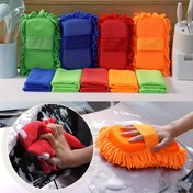 Resim 6 adet Mikrofiber Araba Yıkama Seti - Chenille Temizleme Süngeri ve 5 Yumuşak Mikrofiber Havlu İçerir - Süper Emici, Çizik Olmayan Yeniden Kullanılabilir - Otomobil, Ev ve Mutfak için, Pil Olmadan 