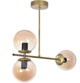 Resim Modavize Vino Modern Tasarım Salon Mutfak Yatak Odası - Hol Renk Camlı 3 LüAvize 