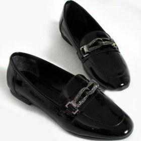 Resim Liya Düğüm Toka Detaylı Rahat Kadın Babet 001 