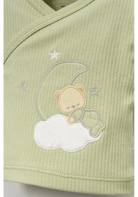 Resim Bebitof %100 Pamuk Sweet Dreams Desenli Bebitof 5 Parça Yenidoğan Hastane Çıkışı Zıbın Seti Bbtf.ysl.20107 Yeşil 