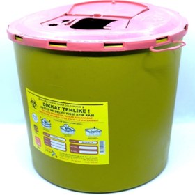 Resim TELKAR 5 Adet 10 Lt Kesici Ve Delici Tıbbi Enfekte Atık Kutusu 