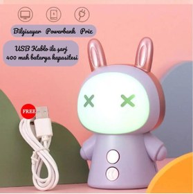 Resim BLA GROUP Sevimli Kawai Çocuk Masa Lambası RGB 