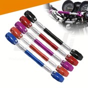 Resim Dayanıklı CNC Alüminyum Alaşımlı Motosiklet Gidonu - Güçlendirilmiş Musluklarla Ayarlanabilir Denge Çubuğu 