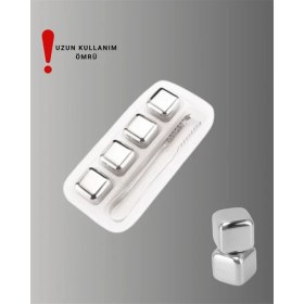 Resim Shopwave Çevre Dostu Metal Buz Küpü ve Kullanışlı Klips Seti 