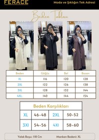 Resim Kadın Büyük Beden Kapitone Yelek - Taş / 4XL 