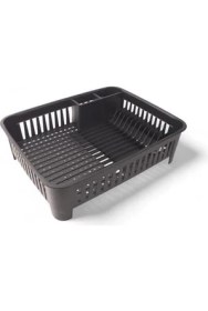 Resim Storemax Portatif Kaşıklık Bölmeli Bulaşıklık | Tezgah Üstü Bulaşık Kurutmalık | 4 Renk Seçeneği | Dayanıklı Abs Plastik Malzeme (42X33X12CM) (Siyah) 