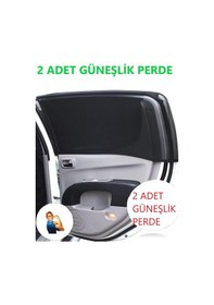 Resim 2 Adet Oto Yan Cam Güneşlik Perde Araç Güneşlik Araba Güneşlik Pe 