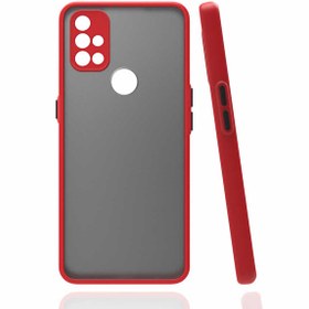 Resim One Plus Nord N10 5G Kılıf Hux Kamera Korumalı Silikon Kırmızı 