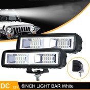 Resim 15.24cm Araba 16LED Işık Barı 10W Oto Süper Parlak 12V Lamba Pickup LED Işıkları, Pickup Kamyon Parçaları Oto, Motosiklet, Kamyon.Boat, Traktör, Kampçılar, Rekreasyon Araçları, Pilsiz 