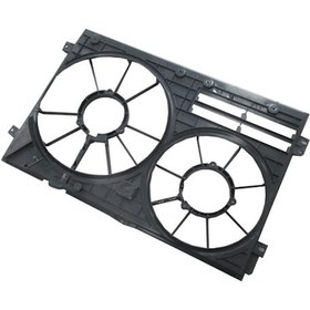 Resim Volkswagen Passat Cc- 09/12 Radyatör Ve Klima Fan Davlumbazı Boş Gövde Çiftli 300w 363mm 