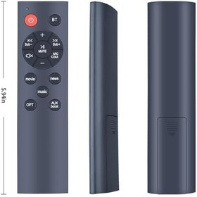 Resim Saiyin Soundbar Upgrade Riowois surround ses sistemi TV Soundbar hoparlör ile uyumlu yedek uzaktan kumanda 