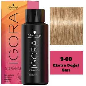 Resim Schwarzkopf Igora Vibrance Amonyaksız Parlak Saç Boyası 60ml - 9.00 Ekstra Doğal Sarı 