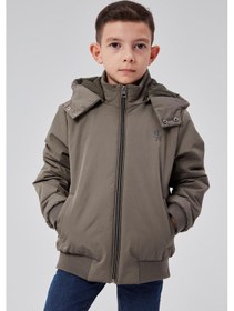 Resim Benitto Kids Erkek Çocuk Kapüşonlu Mevsimlik Ceket 51313 Haki 