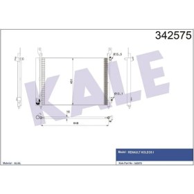 Resim KONDENSER KOLEOS 2.0DCI (08+) AL AL 