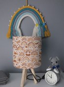 Resim BelezaHome Bohem Kahverengi Kelebek Gökkuşağı Dekoratif Çocuk Odası Abajur 