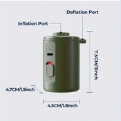Resim Fochsia Sadece 67g Yeşil Hengtun Nano Pompa 3.5kpa Taşınabilir Elektrikli Şişirme Aleti Hızlı Şişirme 