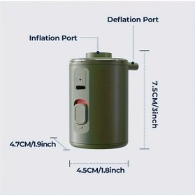 Resim Fochsia Sadece 67g Yeşil Hengtun Nano Pompa 3.5kpa Taşınabilir Elektrikli Şişirme Aleti Hızlı Şişirme 