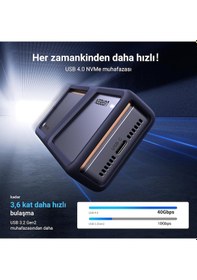 Resim Ugreen Usb4 40 Gbps Nvme Thunderbolt Usb M2 Ssd Disk Kutusu 