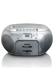 Resim Lenco Scd-420 Sı Taşınabilir Radyo / Cd / Kasetçalar, Gümüş Gri 