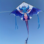 Resim Adorable Easy-to-Fly Dragon Kite for Outdoor Fun, Durable Polyester Fabric, Ideal for Teens 14+ - Perfect for Beach and Park Recreation (Pack of 1) 