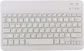 Resim Dpofirs 10 inç ultra ince kablosuz ve taşınabilir klavye, şarj edilebilir Bluetooth klavye, Micro USB şarj bağlantısı, Bluetooth akıllı bilgisayar malzemeleri için (Rusça) 