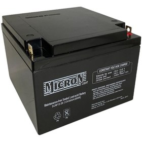 Resim 12V 26 Ah Mıcron Kuru Bakımsız Akü 