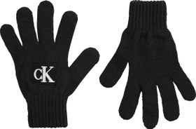 Resim Calvin Klein MONOGRAM RIB GLOVES Erkek Siyah Eldiven 