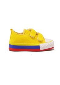 Resim Kanuga Magl1202 Sarı Unısex Çocuk Çift Cırtlı Converse Sari 