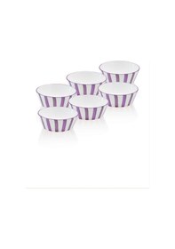 Resim The Mia Joy Çorba Kasesi 6lı Set Mor 14 Cm Mor 