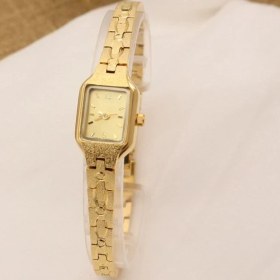 Resim 2xudc Altın Beyaz Yüzey Izle Retro Popüler 18K Altın Küçük Kadran Takvim Kuvars Izle Solmadan 30 Su Geçirmez Güçlü Kadın Izle (Yurt Dışından) 