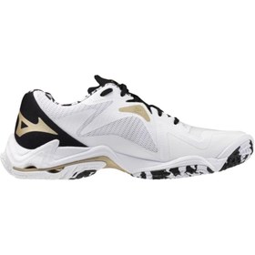 Resim Mizuno Wave Lightning Z8 MID Unisex Voleybol Ayakkabısı Beyaz / Desenli 