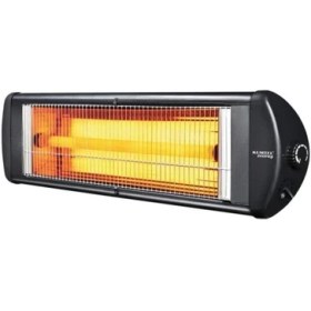 Resim Ex 23 Süper Ecoray 2300 Watt Infrared Isıtıcı Duvar Tipi 2300W Kolay Temizlenir Siyah 