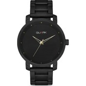 Resim Quark Qc-511bk-1a Metal Kasa Çelik Kordon Siyah Renk Erkek Kol Saati Siyah 