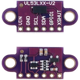 Resim Vl53L0Xv2 Lazer Mesafe Sensörü I2C 940Nm 2,6-5,5V 2Mt Mesafe 