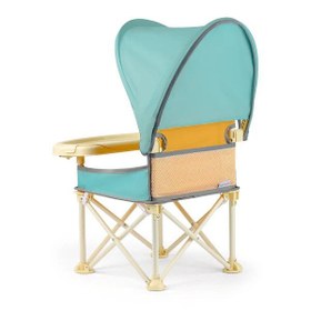 Resim Minimono Tenteli Portatif Mama Sandalyesi - Sarı Yeşil 