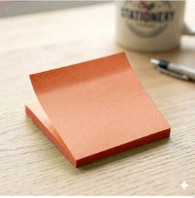 Resim Turuncu Kare Şekilli Posit Yapışkanlı Not Kağıdı Pos İt 76x76 Mm - 1 Adet 