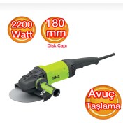 Resim Haıs Büyük Taşlama Makinası 2200 Watt 180 mm 
