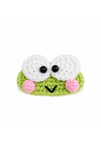 Resim Amigurumi Kurbağa Çıtçıt Tokalar Yeşil 