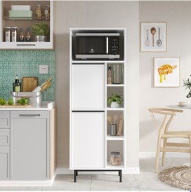 Resim Robin Home Lidya Mutfak Kiler Dolabı Mikrodalga 2 Kapaklı Raflı M 