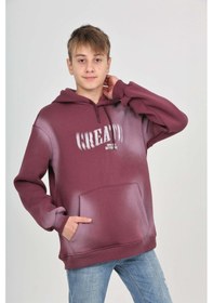 Resim Toontoy Kids Toontoy Erkek Çocuk Pistole Baskılı Sweatshirt Mor 