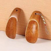 Resim WAOCEO Ayakkabı Boynuzu Ahşap Ayakkabı Çekeceği Ahşap Ayakkabı Kornası Taşınabilir El İşi Uzun Saplı Ayakkabı Kaldırıcı Ayakkabı Aksesuarları Ayakkabı Çektirmesi (Renk: A) 