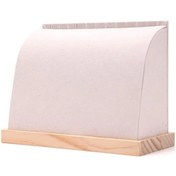 Resim Moda Ahşap Kolye Vitrin Rafı Çoklu Şövale Kolye Bilezik Takı Depolama Standı Beige 