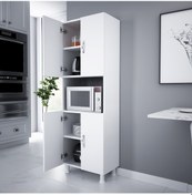 Resim Alesta Life 4 Kapaklı Bölmeli Çok Amaçlı Dolap 