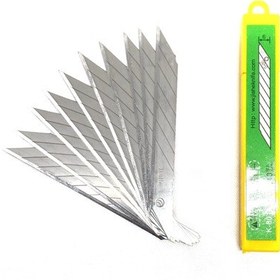 Resim Ko-80 Çelik Maket Bıçağı Falçata Ucu Yedeği 9mm 30 Derece Küçük 10& 39lu 