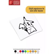 Resim Pikachu - Araç, Oto, Laptop, Duvar Uyumlu Sticker 15 18 Cm 